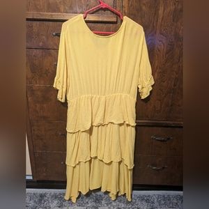 Shein Yellow Dress 3XL (Fits 2XL in US)